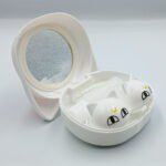 Case para lentes de contacto Gato, colores Blanco y Negro - Imagen 3