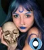 Cat Eye Blue, lentes de contacto Halloween