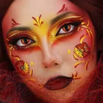 Cat Eye Reddish, lentes de contacto cosplay