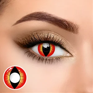 Cat Eye Reddish, lentes de contacto cosplay
