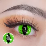 Snake Eye Green, lentes de contacto cosplay