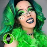 Snake Eye Green, lentes de contacto cosplay
