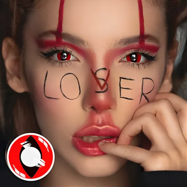 Cat Eye Red, lentes de contacto Halloween